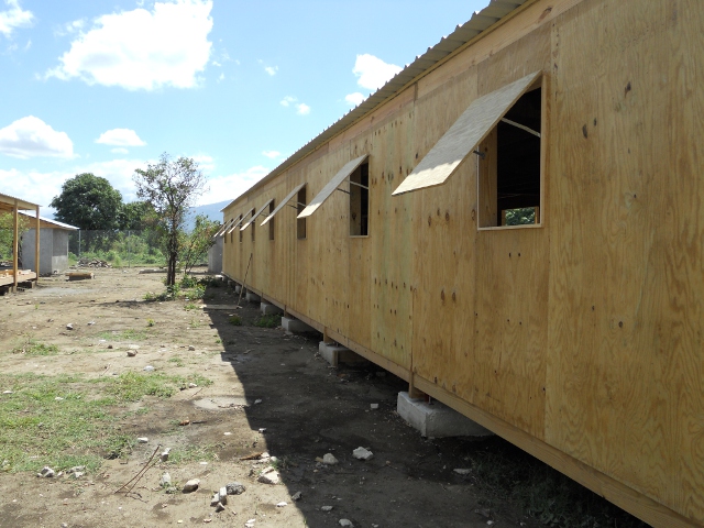 volets à abattant relevé